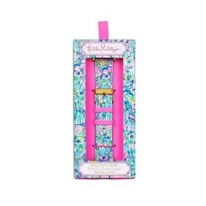 Lilly Pulitzer Leather Apple Watch Band Cabana Cocktail